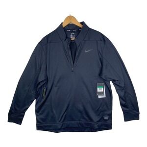 NWT Nike Black Therma Standard Fit Full Zip Performance Coat Size X-Large